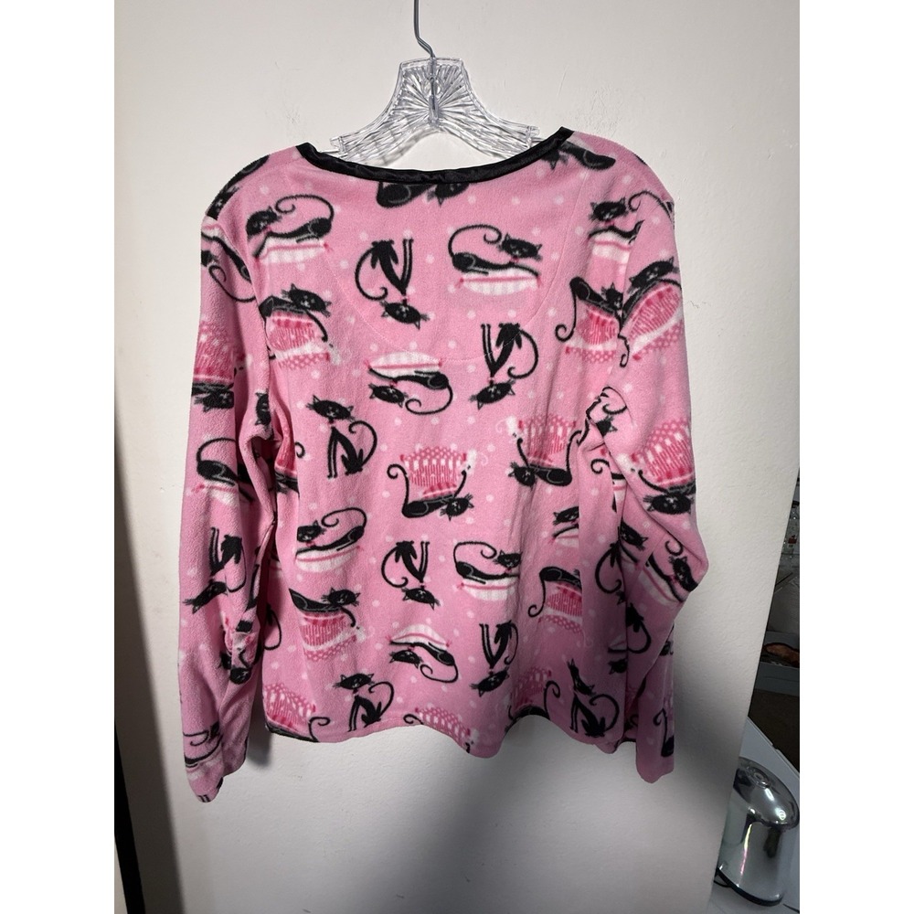 Planet Sleep Pink Pajama Tshirt CAT Women's Size L Large (See Picture ) 1026
